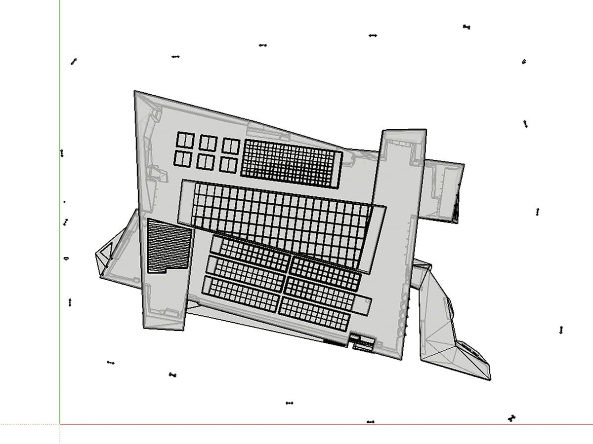 安装节点或角度分析图｜Installation node and projection angle analysis drawing